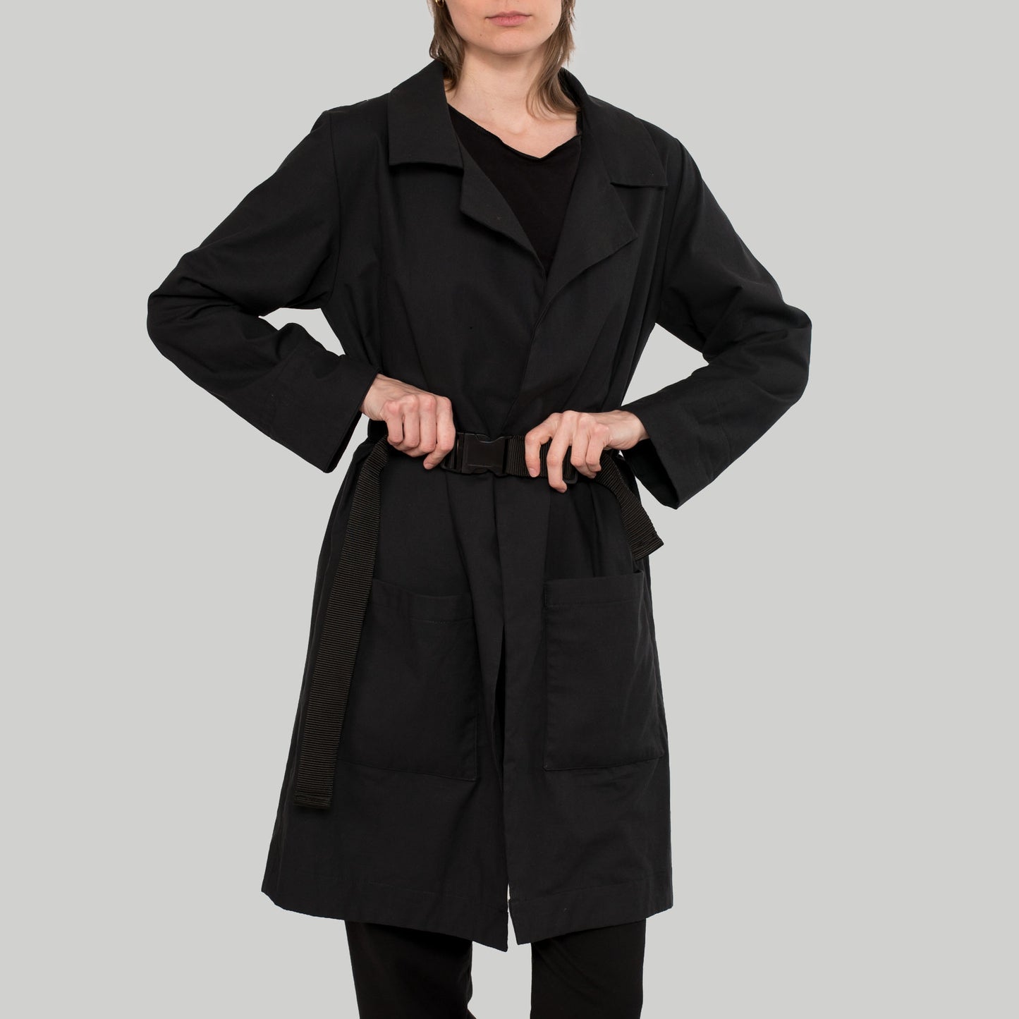 Trenchcoat Fly aus Bio-Baumwolle & Tencel™ - schwarz - KOLO Berlin