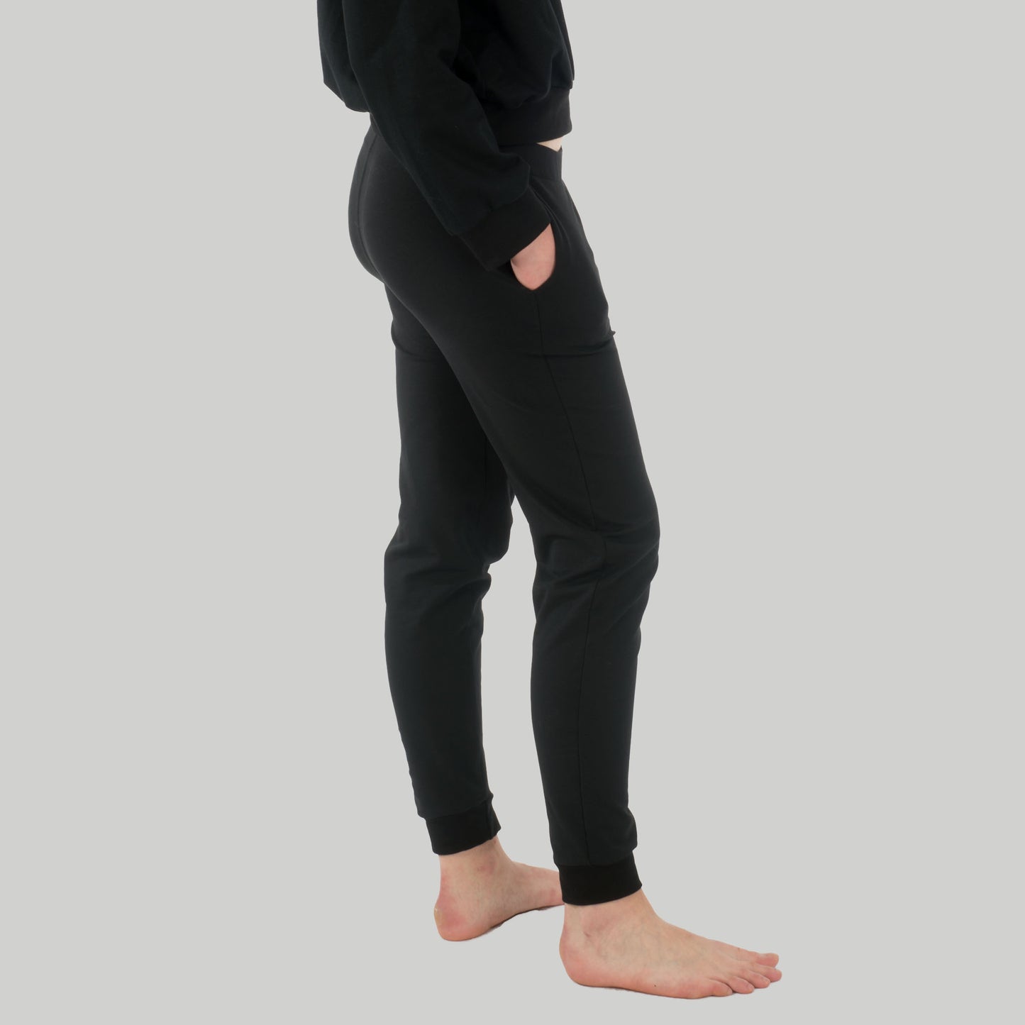 Jogger Mas aus Bio-Baumwolle - schwarz - KOLO Berlin