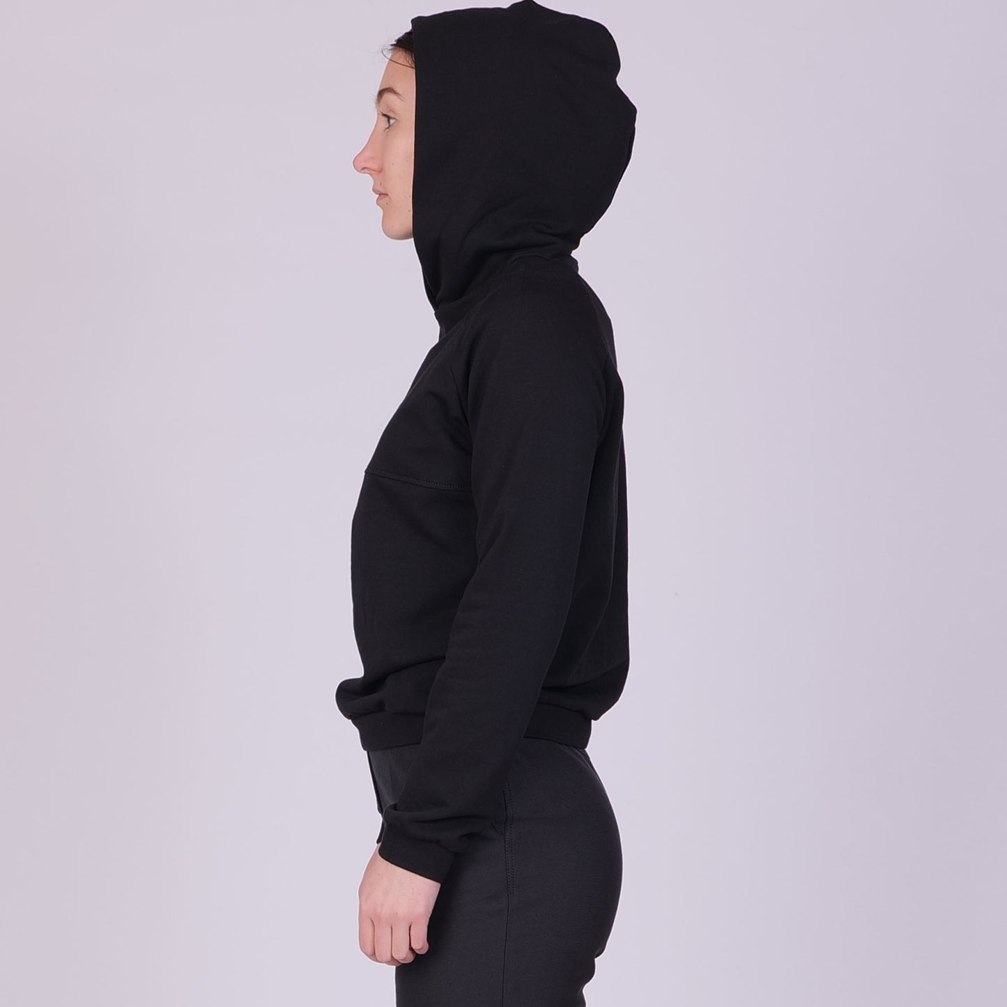 Hoodie Jas aus Bio-Baumwolle - schwarz - KOLO Berlin