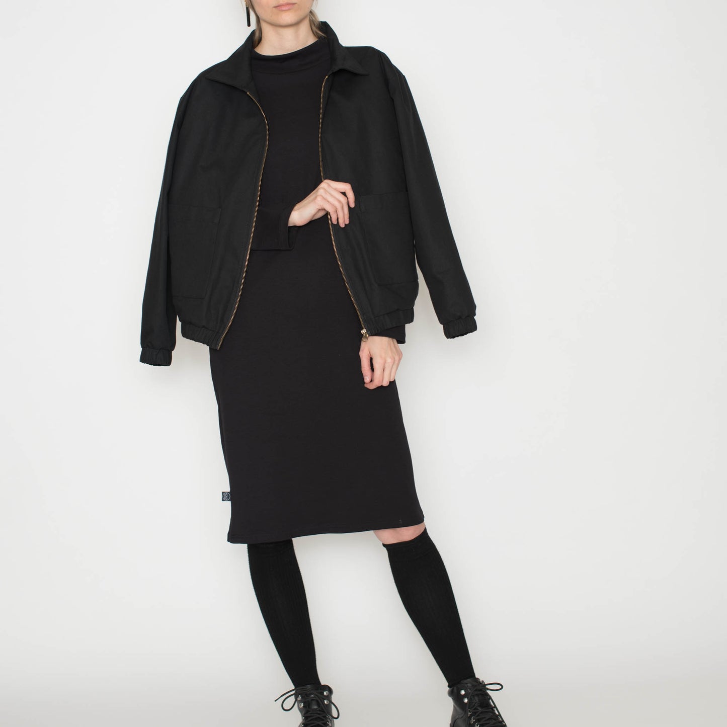 Jacke Las aus Bio-Baumwolle - schwarz