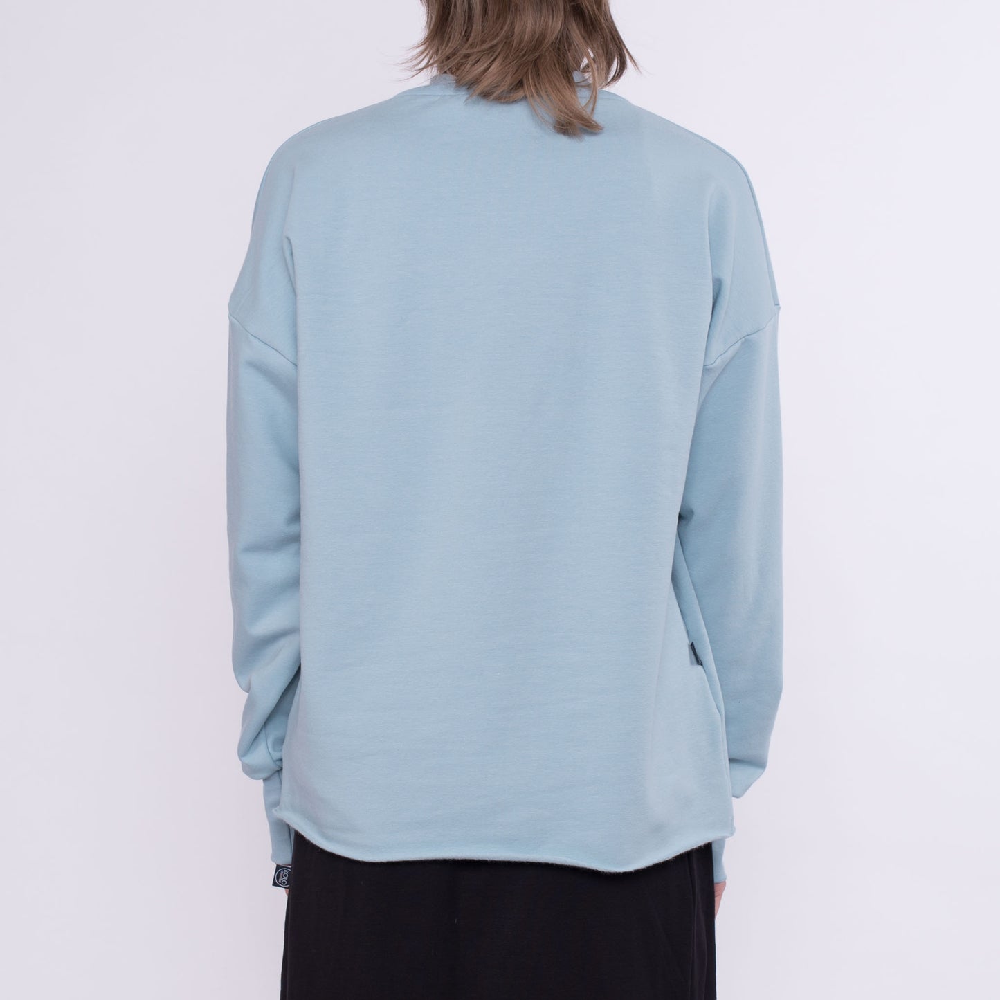 Kragenpullover Glin aus Bio-Baumwolle - hellblau - KOLO Berlin