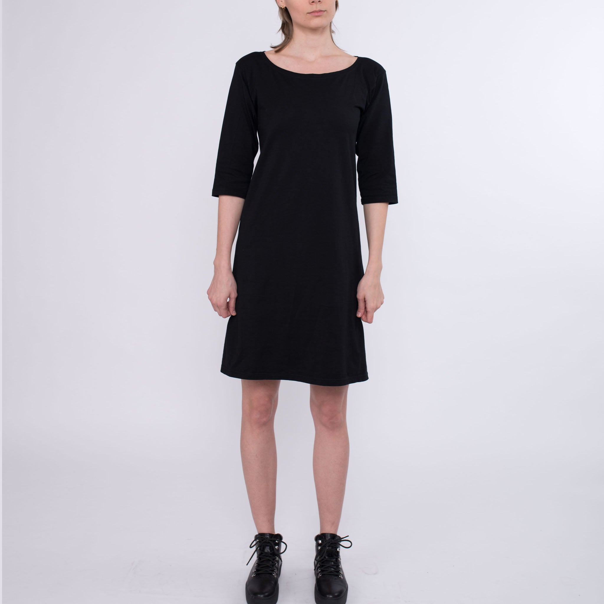 Kleid Croix aus Bio-Baumwolle - schwarz - KOLO Berlin