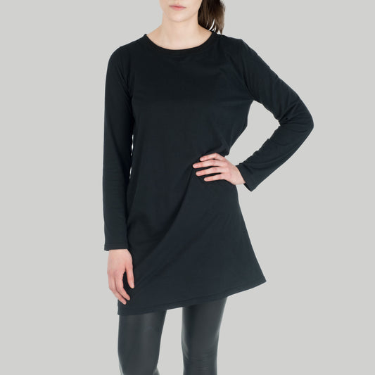 Kleid Noir aus Bio-Baumwolle - schwarz - KOLO Berlin