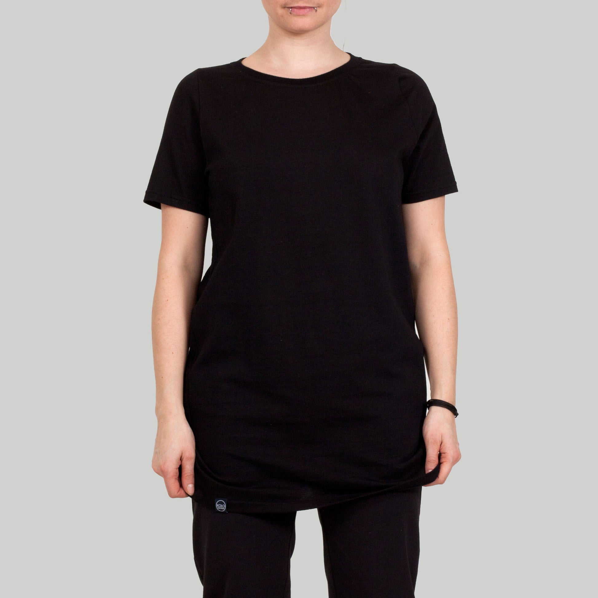 Longshirt Num aus Bio-Baumwolle - schwarz - KOLO Berlin