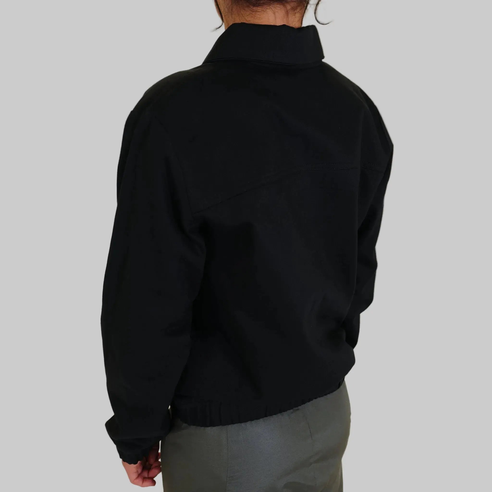Jacke Las aus Baumwolle (Bio) - schwarz