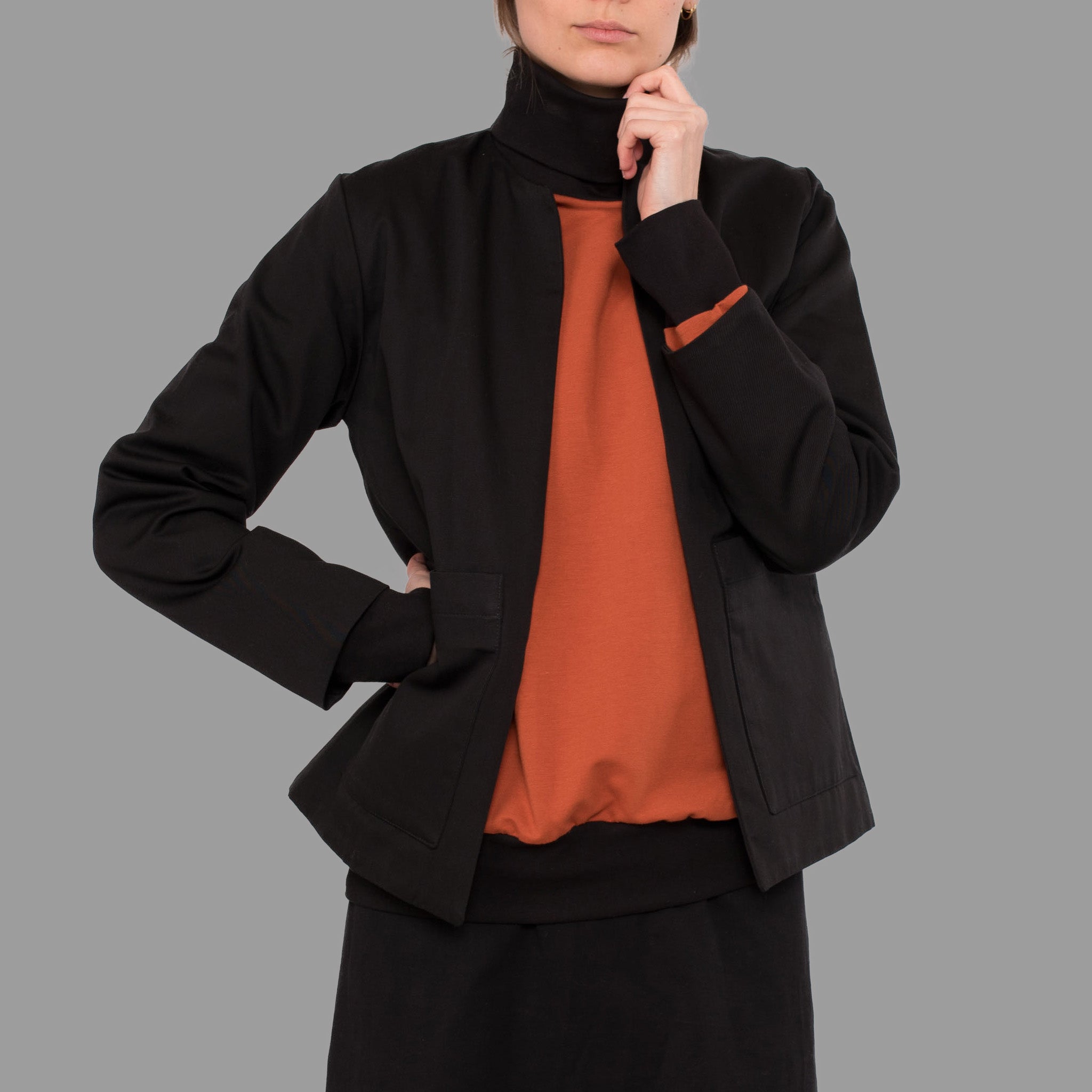 Blazer Din aus Baumwolle (Bio) & Tencel™ - schwarz - KOLO Berlin