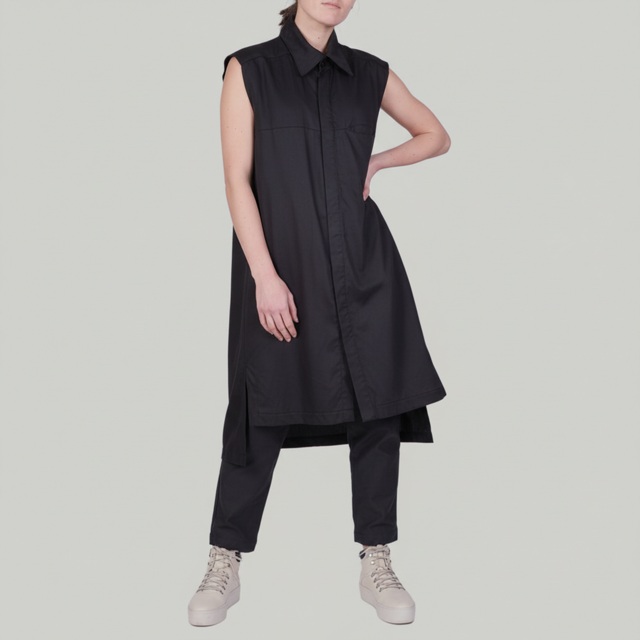 Hemdkleid Grit aus Tencel™ - schwarz
