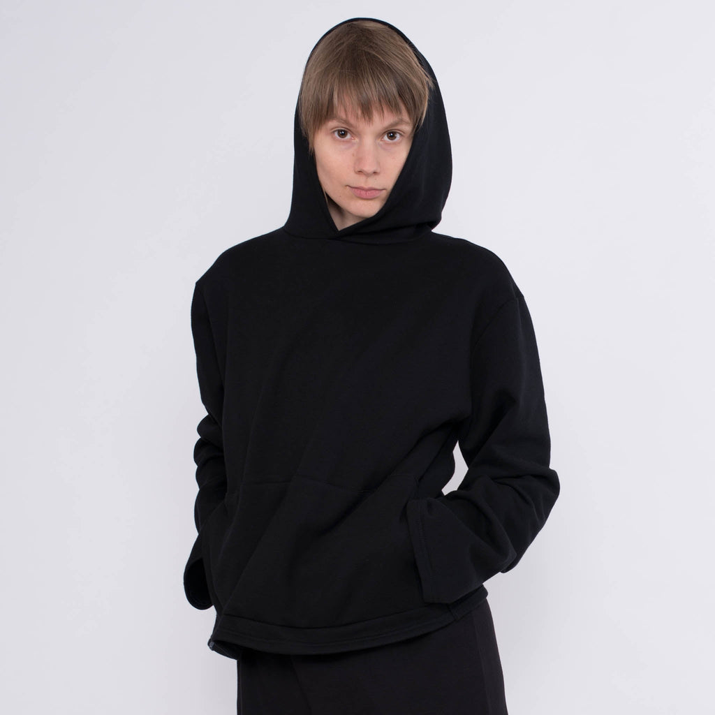Hoodie Bun aus Baumwolle (Bio) - schwarz - KOLO Berlin