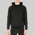 Hoodie Jas mit Bauchtasche aus Baumwolle (Bio) - schwarz - KOLO Berlin