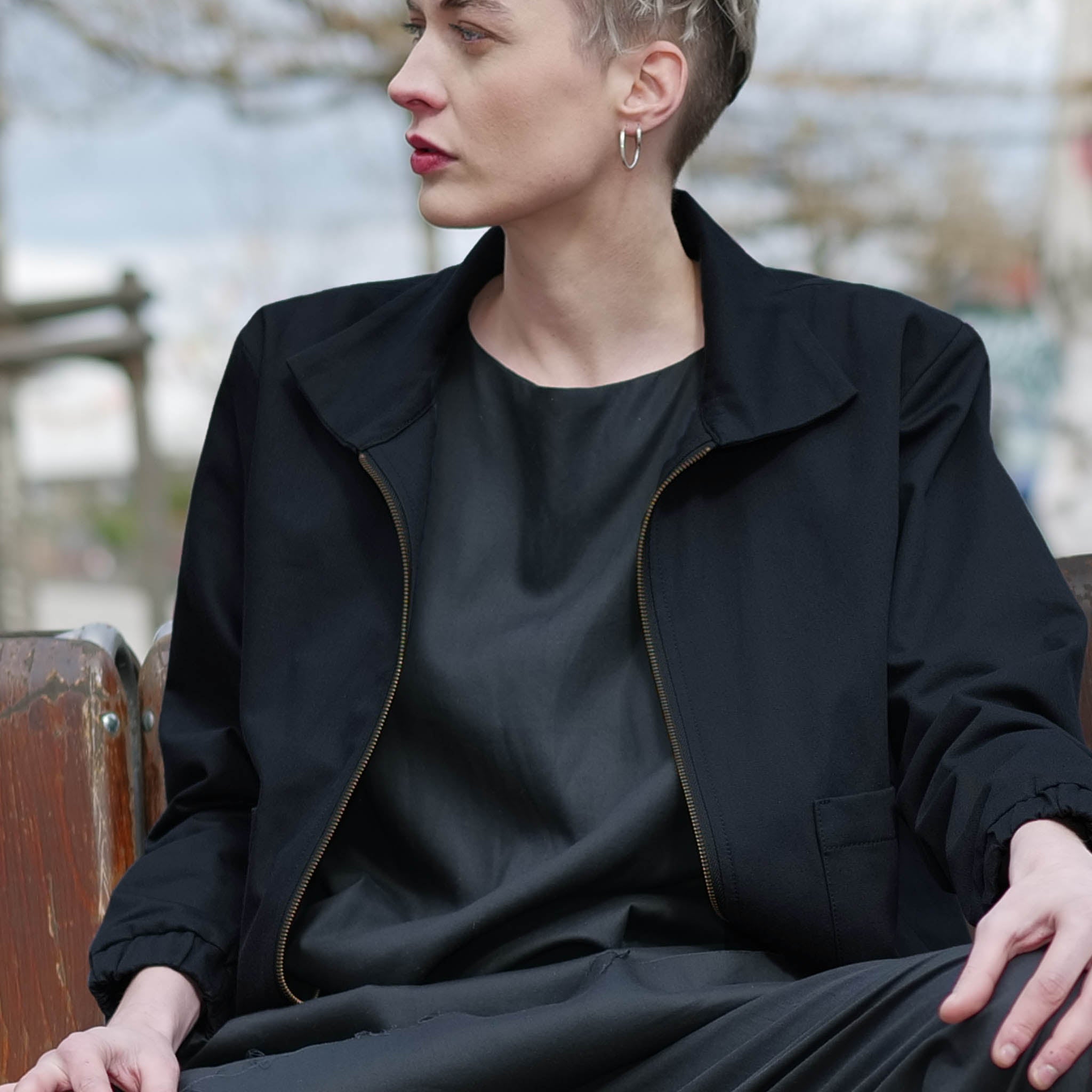 Jacke Las aus Baumwolle (Bio) - schwarz - KOLO Berlin