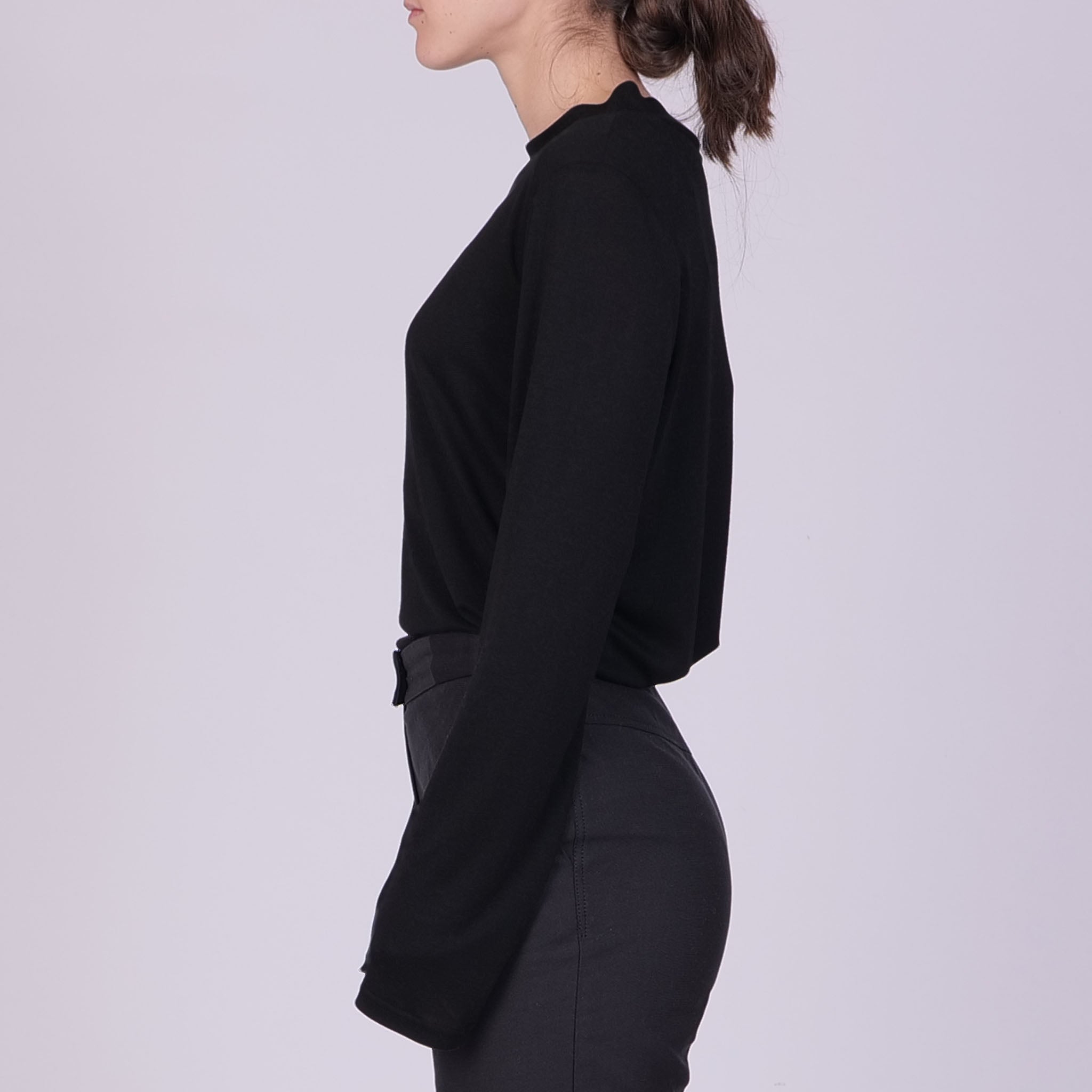 Longsleeve Base II aus Tencel™ Lyocell - schwarz - KOLO Berlin