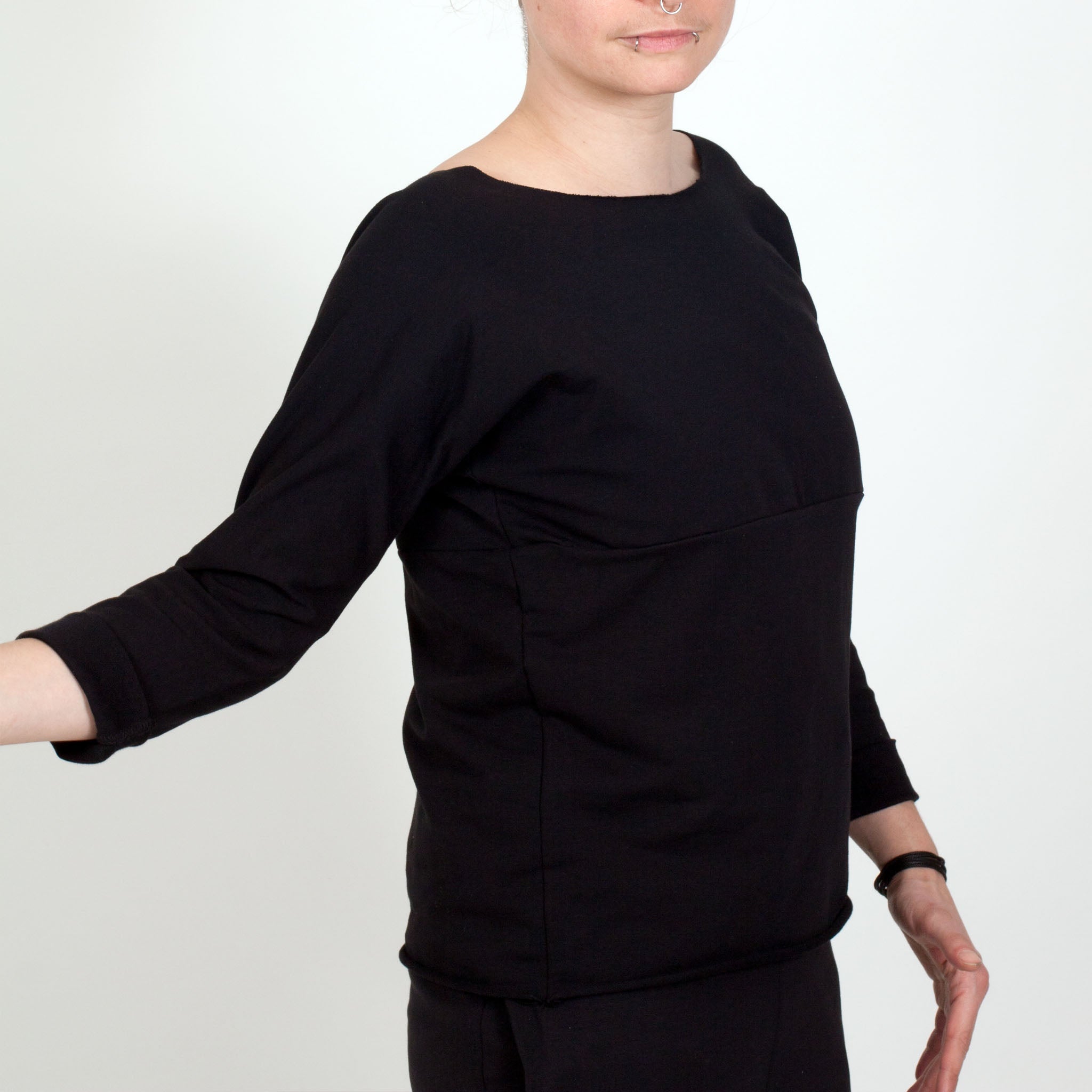 Longsleeve Run aus Baumwolle (Bio) - schwarz - KOLO Berlin