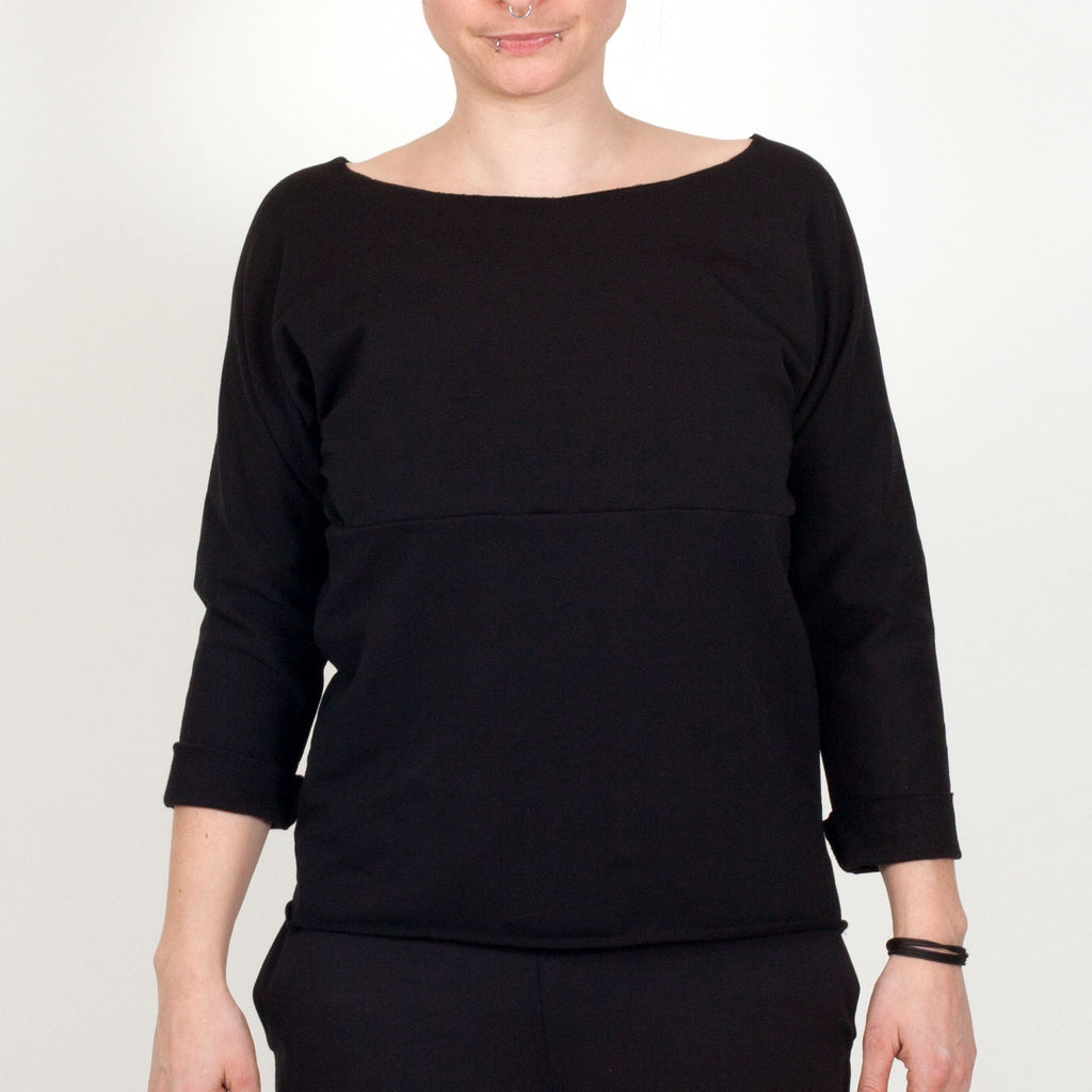 Longsleeve Run aus Baumwolle (Bio) - schwarz - KOLO Berlin