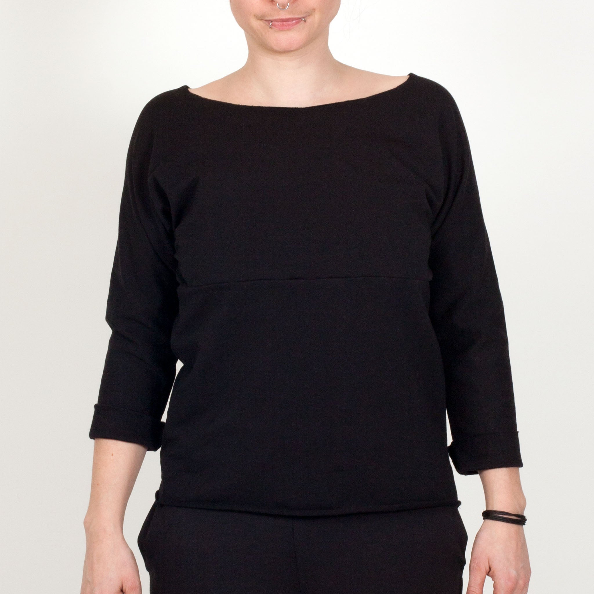 Longsleeve Run aus Baumwolle (Bio) - schwarz - KOLO Berlin