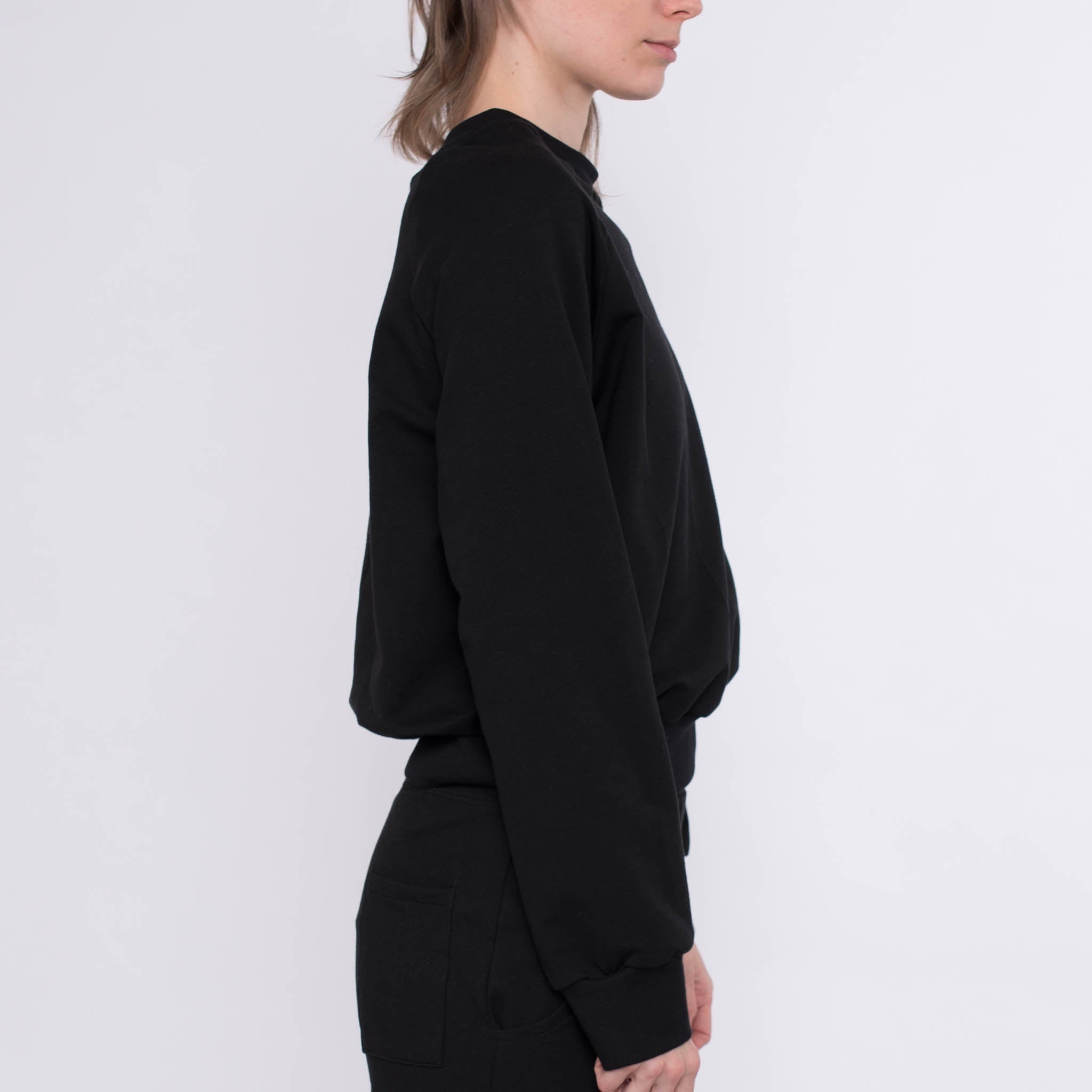 Raglansweater Jil aus Baumwolle (Bio) - schwarz - KOLO Berlin