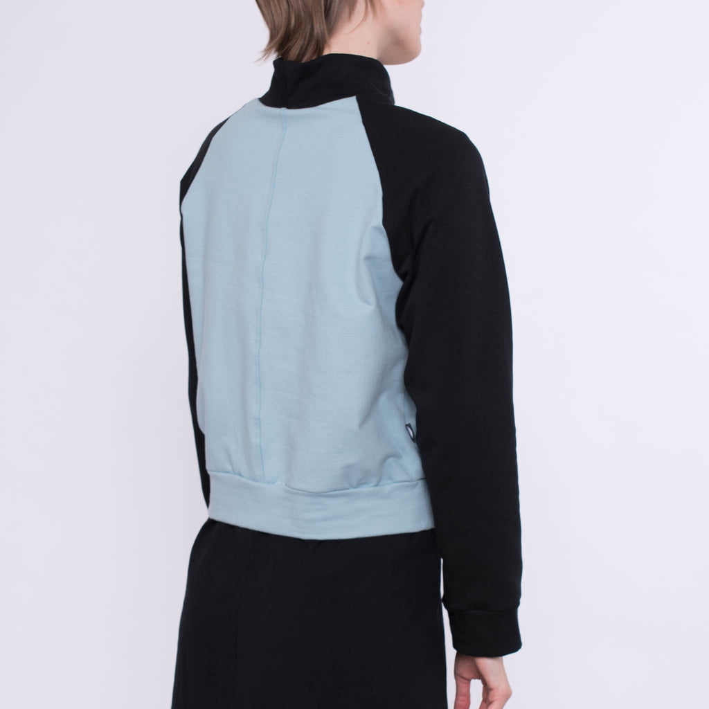 Raglansweater Nordic aus Baumwolle (Bio) - hellblau - KOLO Berlin