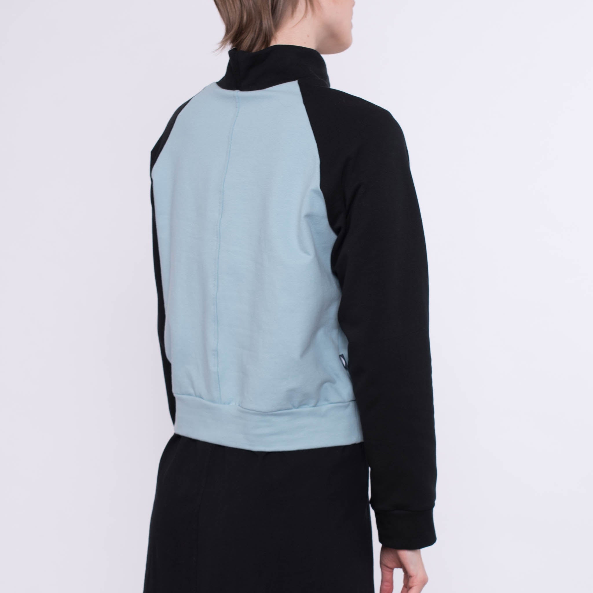 Raglansweater Nordic aus Baumwolle (Bio) - hellblau - KOLO Berlin