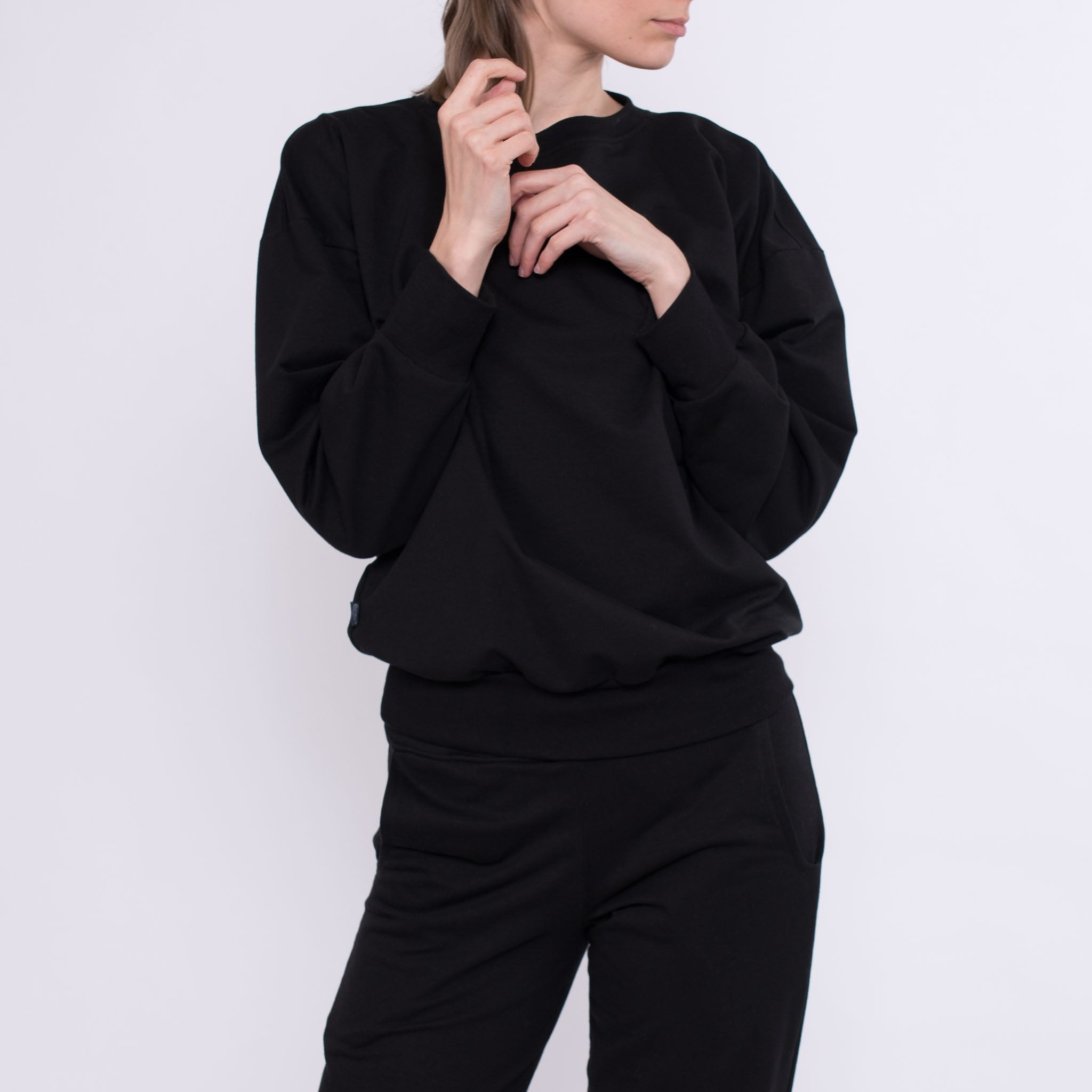 Sweater Lin aus Baumwolle (Bio) - schwarz - KOLO Berlin
