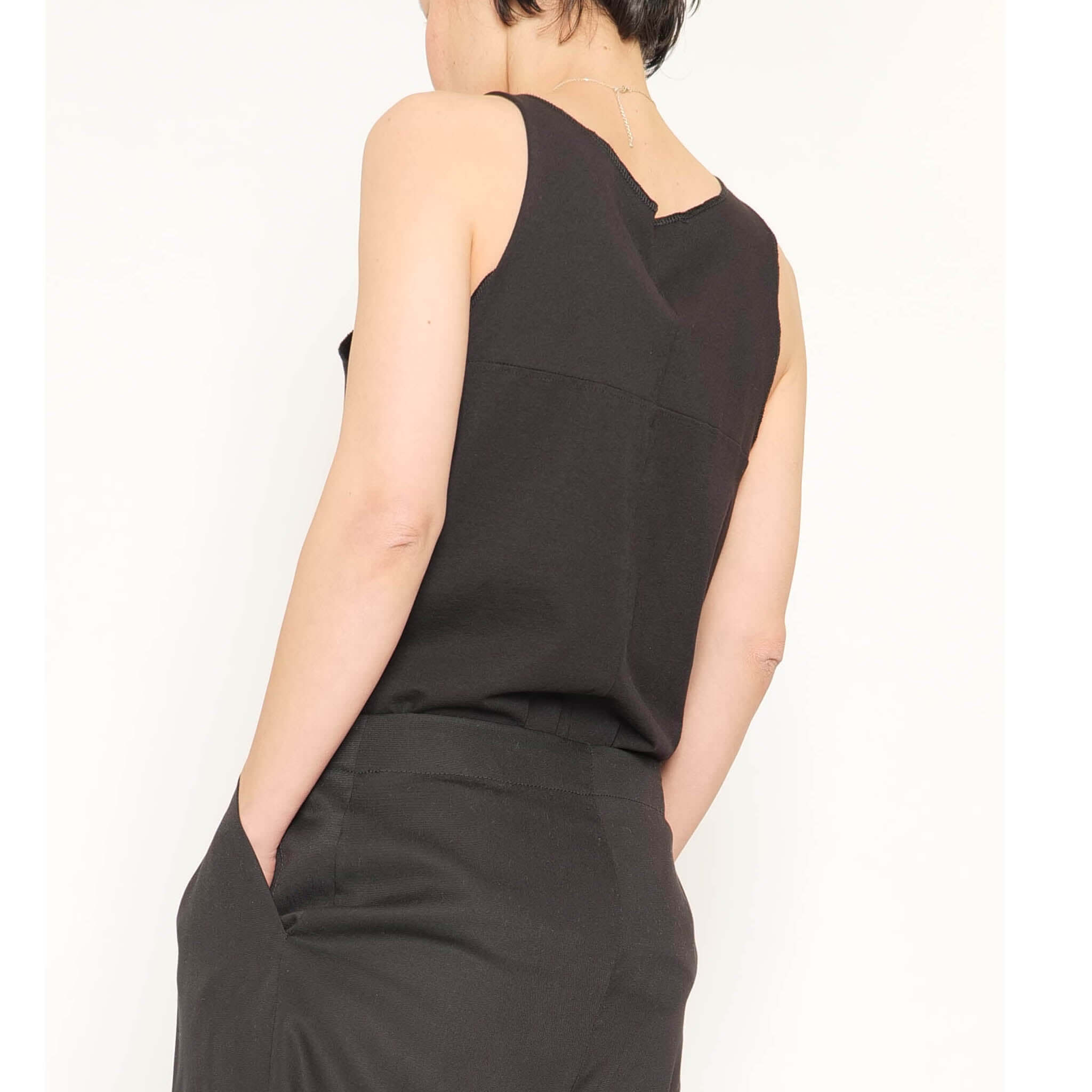 Tank Top Croix aus Tencel Lyocell - schwarz - KOLO Berlin