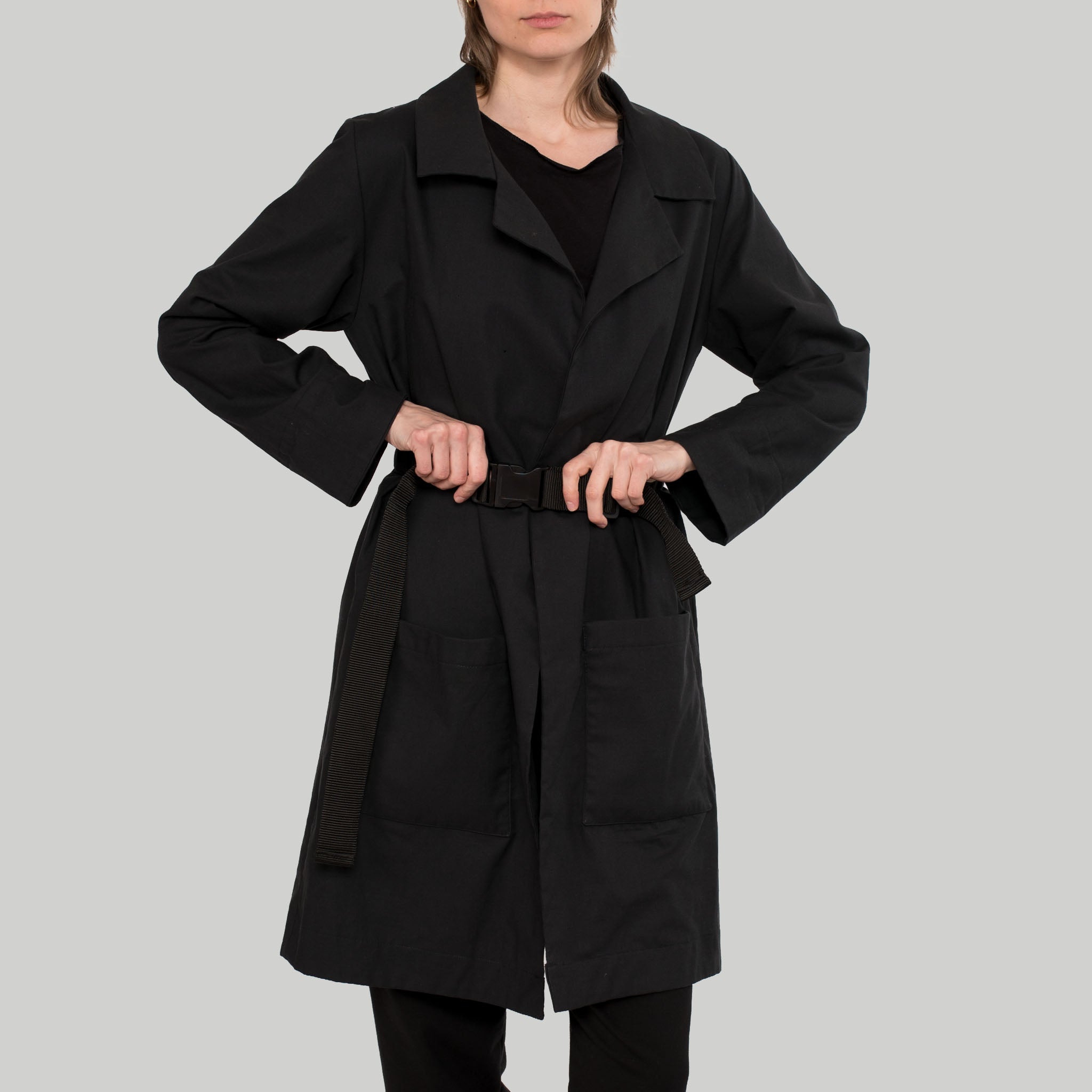 Trenchcoat Fly aus Baumwolle (Bio) wasserabweisend EtaProof & Tencel™ - schwarz - KOLO Berlin
