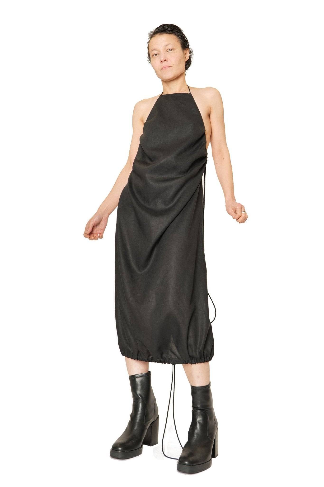 Kleid X aus Lyocell Tencel - schwarz - KOLO Berlin